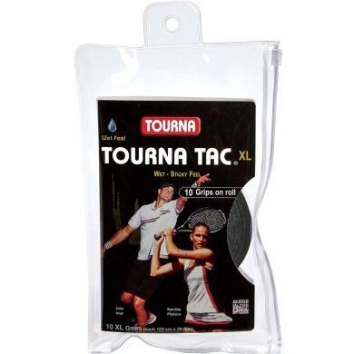 Tourna Overgrip Tac XL 0.55mm black 10-pack