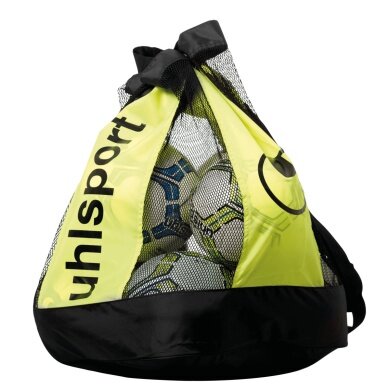uhlsport ball bag for 16 balls - black/yellow
