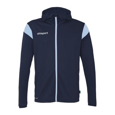 uhlsport Hooded Jacket Squad 27 Track (Full-Zip) navy blue/sky blue Men's