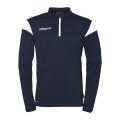uhlsport Long Sleeve Zip Top Squad 27 (Stand Collar) navy blue/white Kids