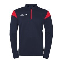 uhlsport Long Sleeve Zip Top Squad 27 (Stand Collar) navy/red Kids