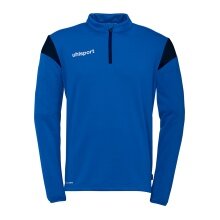 uhlsport Long Sleeve Zip Top Squad 27 (Stand Collar) azure blue/navy blue men's