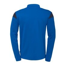 uhlsport Long Sleeve Zip Top Squad 27 (Stand Collar) azure blue/navy blue men's