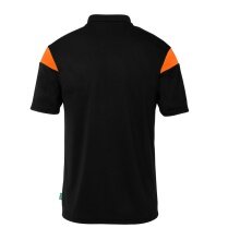 uhlsport Sport Polo Squad 27 (100% recycled Polyester) black/orange children