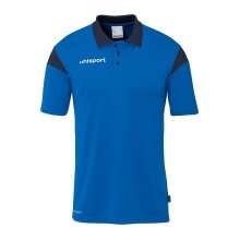 uhlsport Sport Polo Squad 27 (100% recycled Polyester) azure blue/navy blue children
