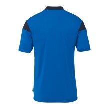 uhlsport Sport Polo Squad 27 (100% recycled Polyester) azure blue/navy blue children