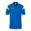 uhlsport Sport Polo Squad 27 (100% recycled Polyester) azure blue/yellow children