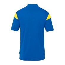 uhlsport Sport Polo Squad 27 (100% recycled Polyester) azure blue/yellow children