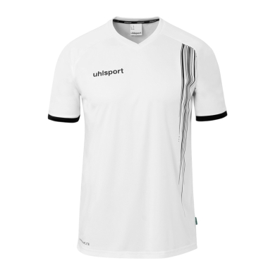 uhlsport Sports Shirt Impulse (100% Polyester) short-sleeved white/black men's