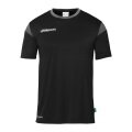 uhlsport Sport T-shirt Squad 27 (100% Polyester) black/anthracite grey children