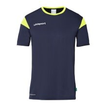 uhlsport Sports T-shirt Squad 27 (100% Polyester) navy blue/yellow children