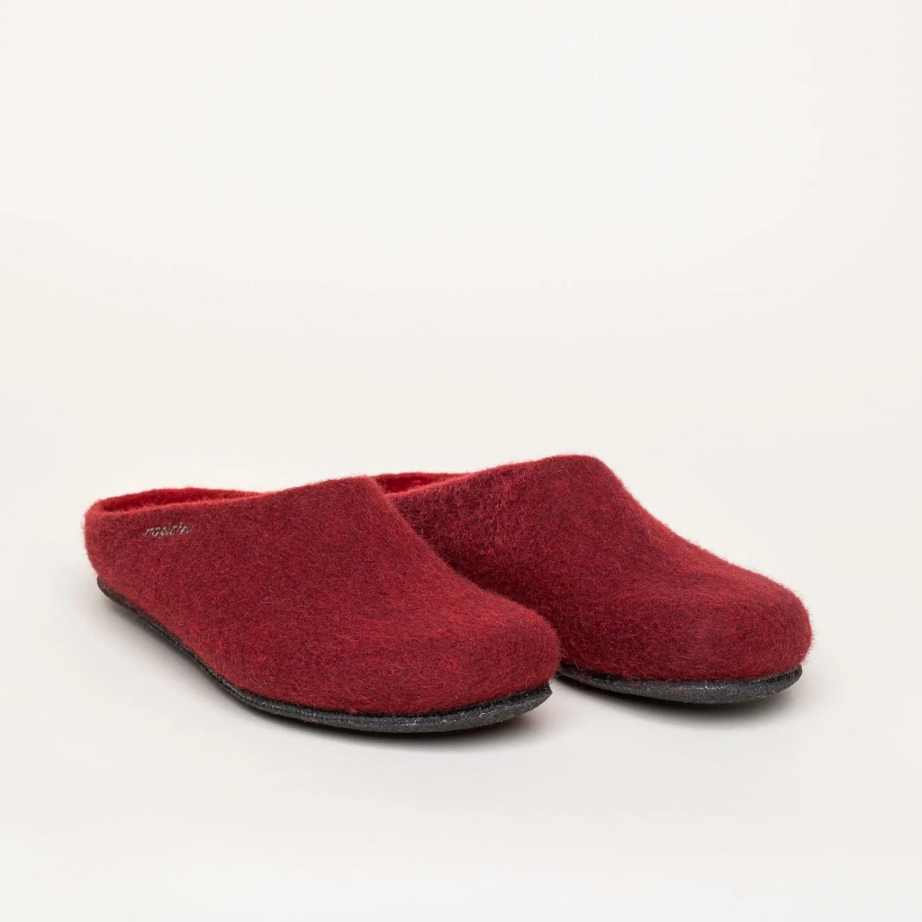 Gottstein Slippers Magicfelt 709 (100% Wool) bordeaux (Size 36-42)