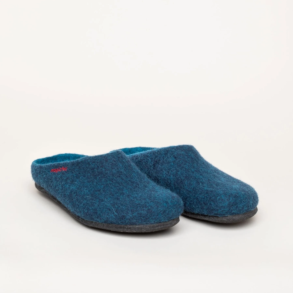 Gottstein Slippers Magicfelt 709 (100% Wool) dark blue (Size 43-46)
