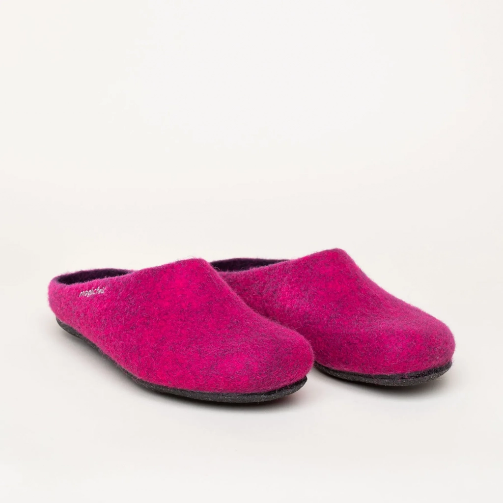 Gottstein Slippers Magicfelt 709 (100% Wool) dark pink (Size 36-42)
