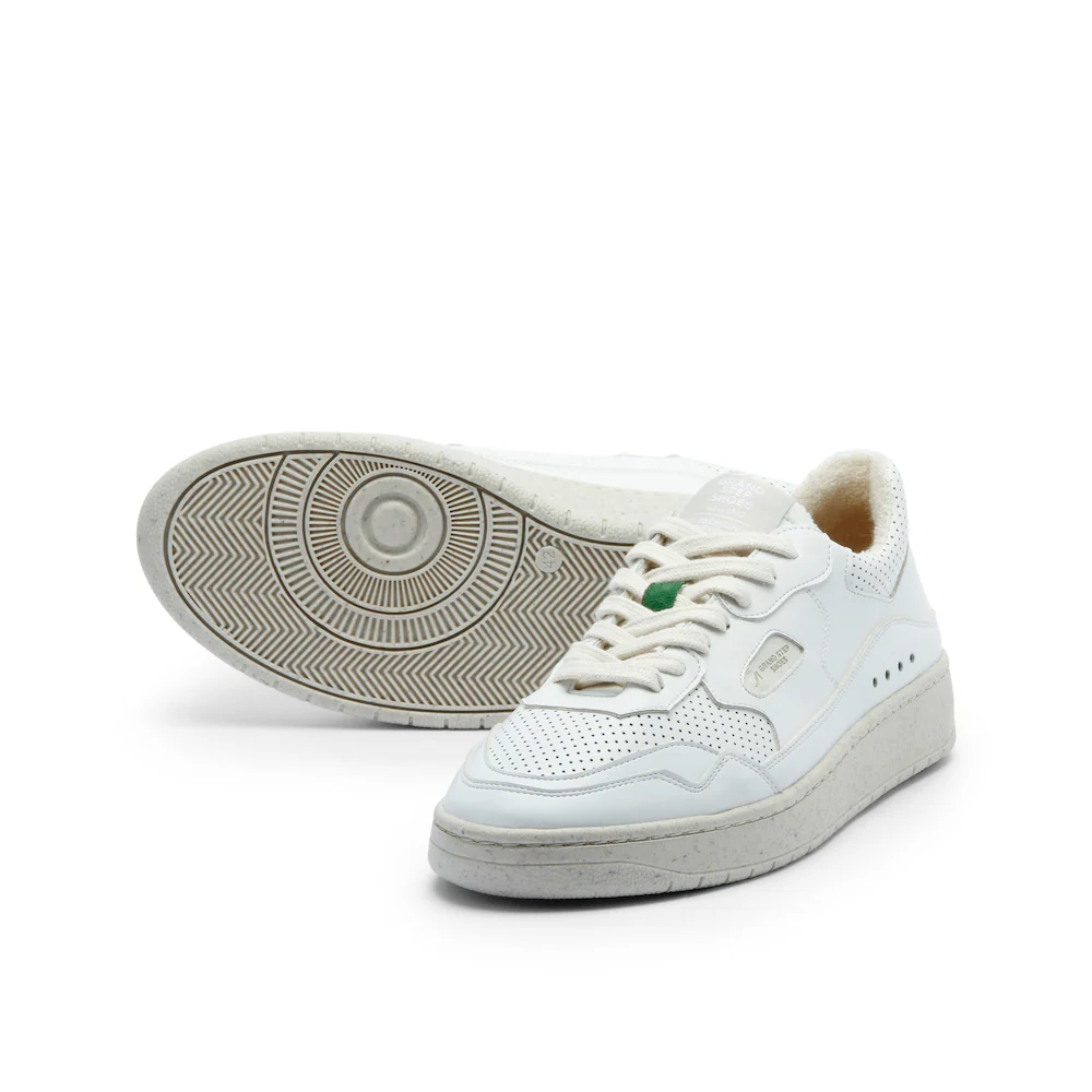 Grand Step Shoes Sneaker Level Apple (Leather) white Men's