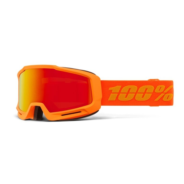 100% Ski Goggles Okan HiPER Red Mirror Lens orange - 1 pair of goggles