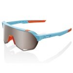 100% Sport Sunglasses S2 HiPER Mirror Lens blue/orange - 1 pair of glasses with hard case