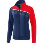 Erima Training Jacket 5C (elastic, moisture-regulating) navy blue/red Women
