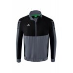 Erima Presentation Jacket Six Wings (100% Polyester, Stand-up collar, without lining) grey/black Boys