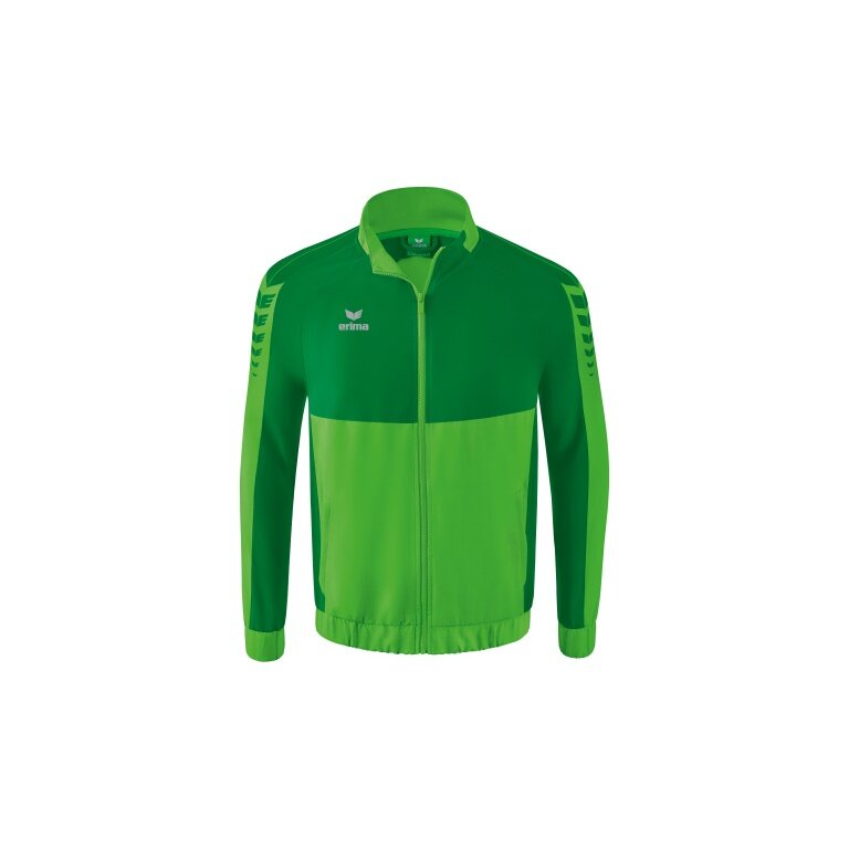 Erima Presentation Jacket Six Wings (100% Polyester, Stand-up Collar, without Lining) Green/Emerald Men