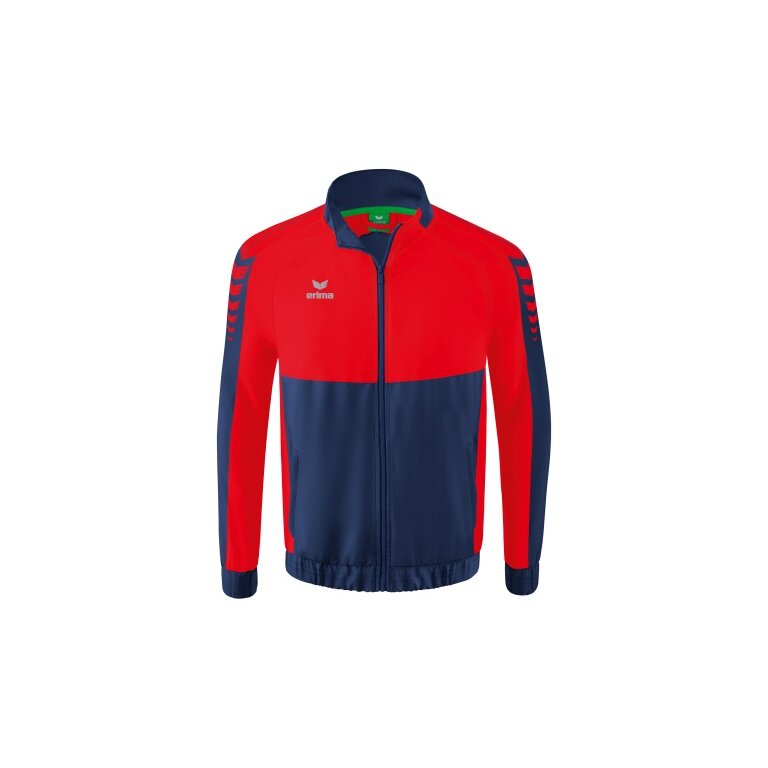 Erima Presentation Jacket Six Wings (100% Polyester, Stand-up Collar, without Lining) Navy Blue/Red Men