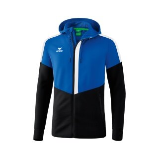 Erima Squad Hooded Training Jacket in Royal/Black/White Men