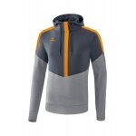 Erima Hoodie Squad Hoodie (Cotton Touch) grey/orange Kids