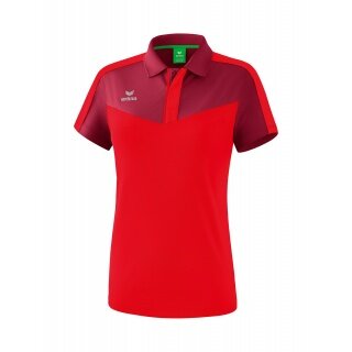 Erima Sport Polo Squad (100% Polyester) burgundy/red Women