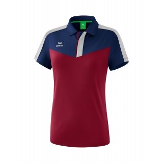 Erima Sport Polo Squad (100% Polyester) navy blue/bordeaux Women