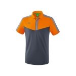 Erima Sport-Polo Squad (100% Polyester) orange/grey Men