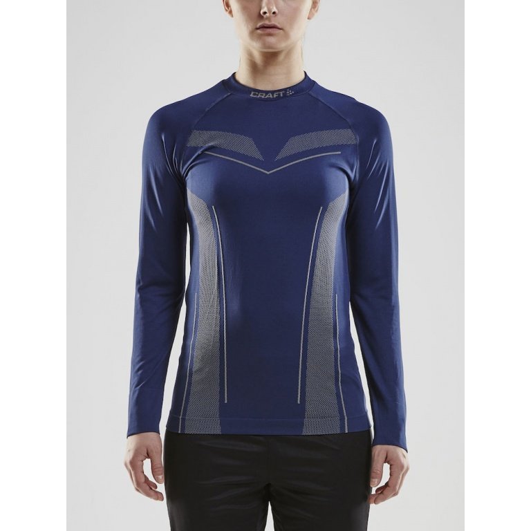 Craft Long Sleeve Pro Control Seamless (seamless) Underwear navy blue Women