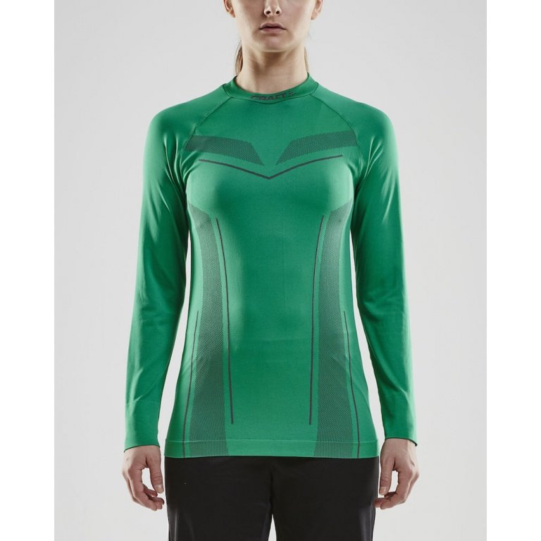 Craft Long Sleeve Pro Control Seamless (seamless) Underwear green Women