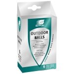 Sunflex Table Tennis Ball Outdoor white - 6 pieces