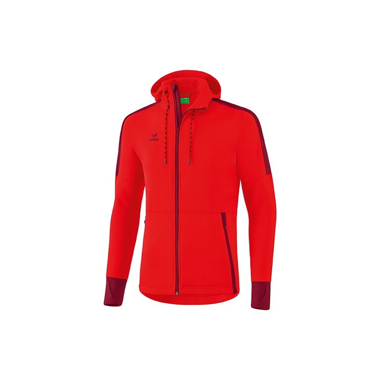 Erima Softshell Jacket (very soft and elastic functional material) red/bordeaux Men