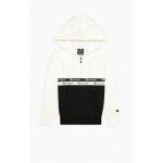 Champion Hoodie Half Zip American Tape white/black Boys