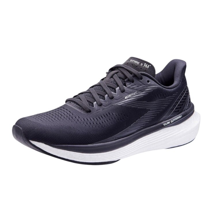361° Spire 5 running shoes black/white men's