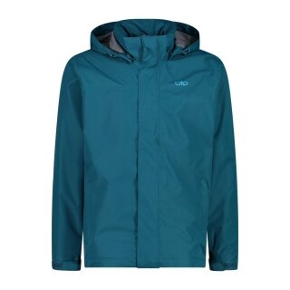 CMP Rain Jacket with Hood SNAPS (windproof, waterproof) dark green Men