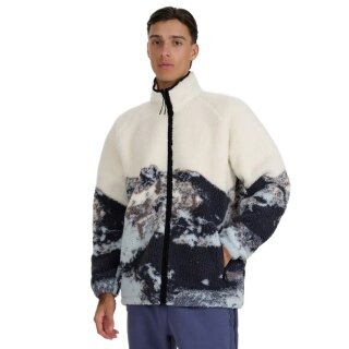 4F Fleece Jacket U351 (Oversize, Sherpa Fleece) beige/multicoloured Men's