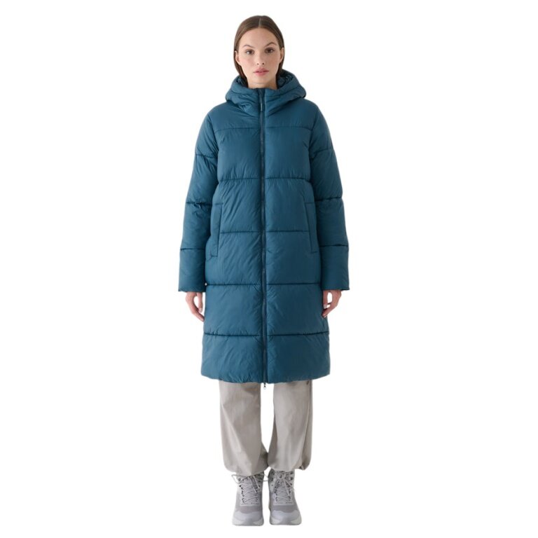 4F Winter Coat F475 Down Jacket (Down Coat, warm, water-repellent) teal blue ladies