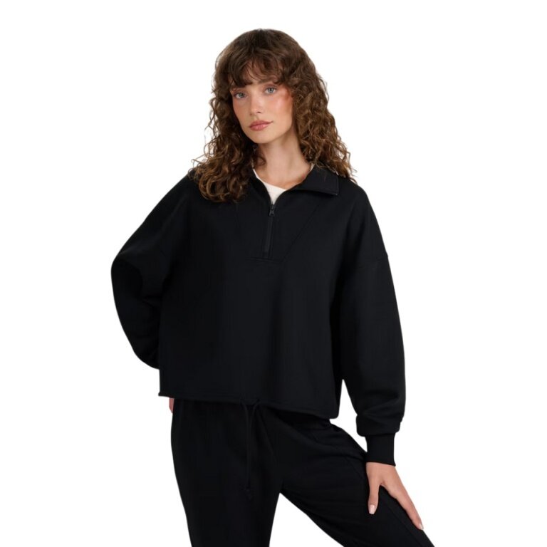 4F Pullover F1870 Half Zip (Cotton, Oversize) black Ladies