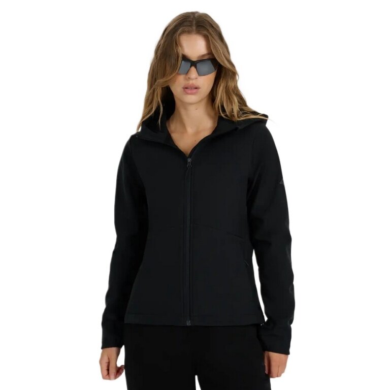 4F Softshell Jacket F359 with Hood (windproof) black Ladies