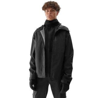 4F Hiking Jacket Technical M513 (waterproof, breathable) black men's