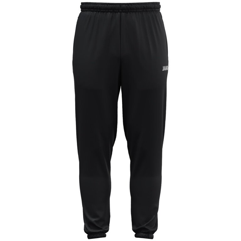JAKO Sport Leisure Trousers Dynamic (Side Pockets with Zipper) Long Black Ladies