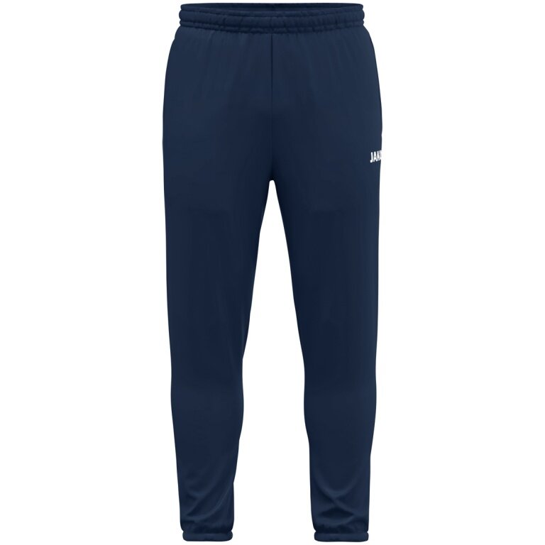 JAKO Sport Leisure Trousers Dynamic (Side Pockets with Zipper) Long Navy Blue Ladies