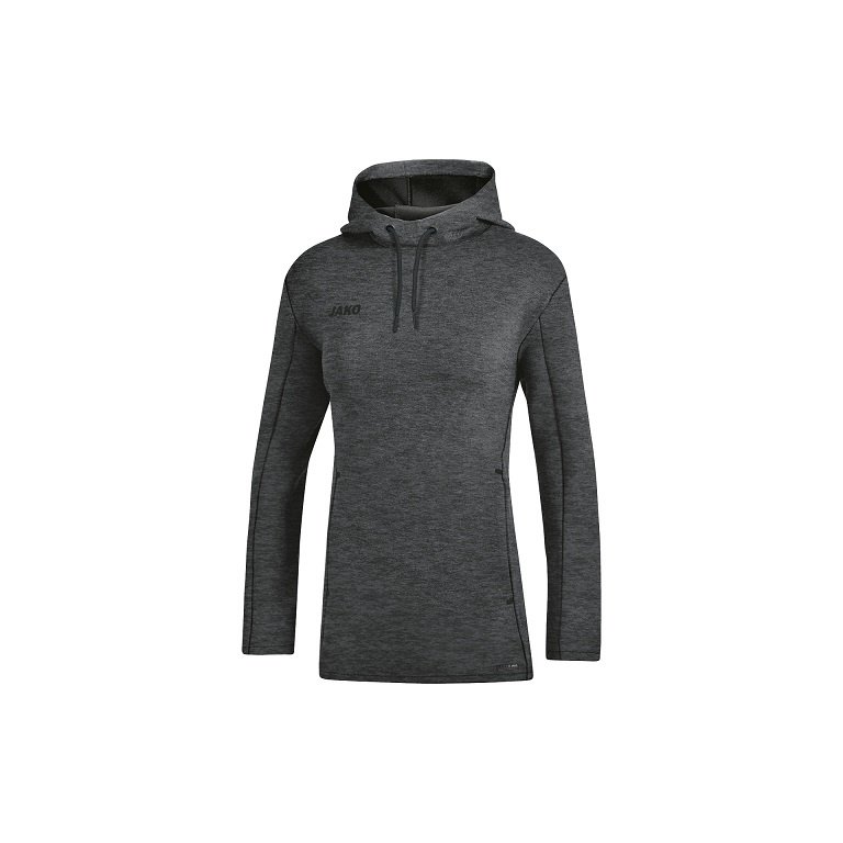 JAKO Hoodie Premium Basics (Double-Tech-Knit) anthracite grey Women