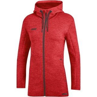 JAKO Hooded Jacket Premium Basics (Double-Tech-Knit) red Women
