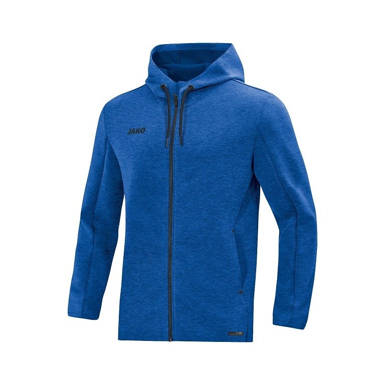 JAKO Hooded Jacket Premium Basics (Double-Tech-Knit) royal blue Men