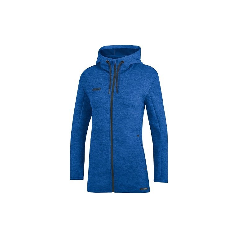 JAKO Hooded Jacket Premium Basics (Double-Tech-Knit) royal blue Women