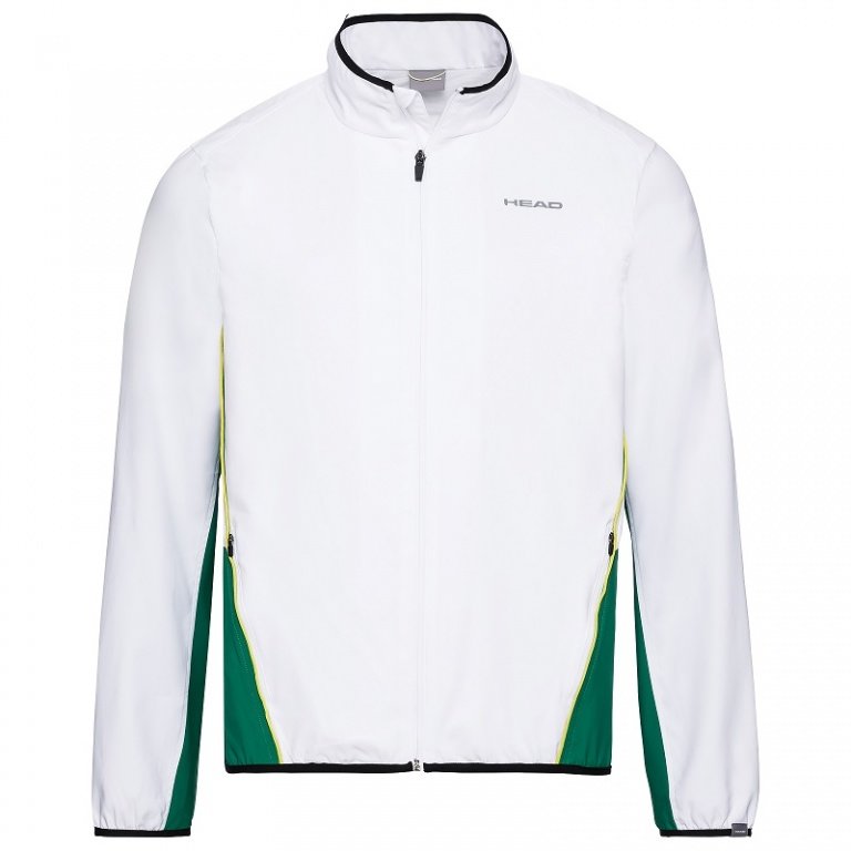 Head Tennis Jacket Club white/green Men