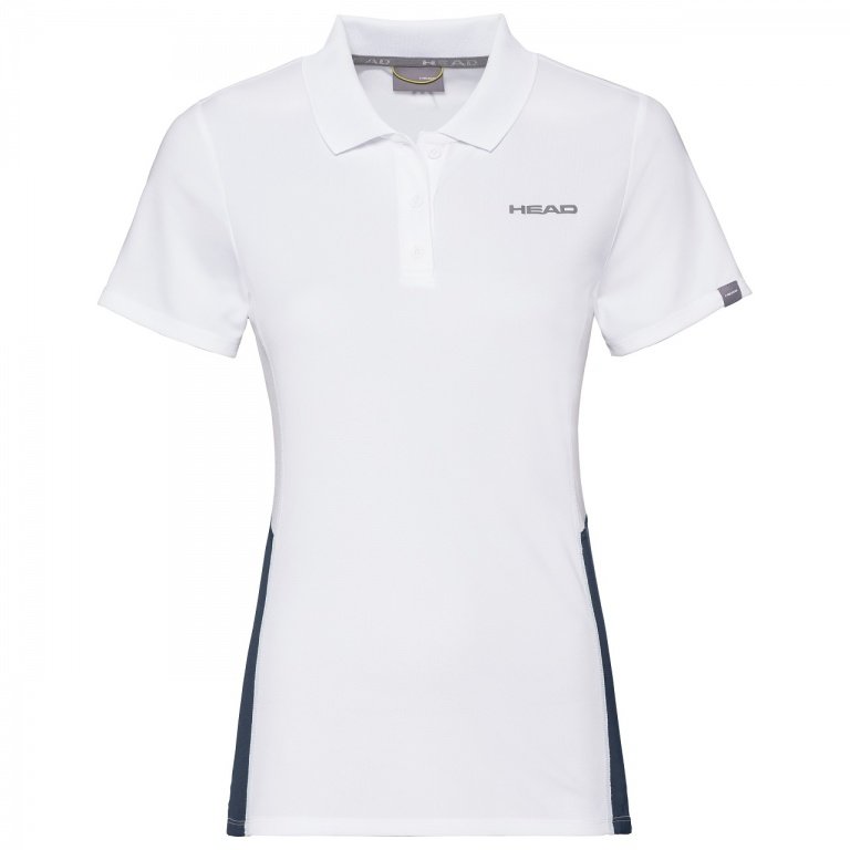 Head Tennis Polo Club Technical white/dark blue Women